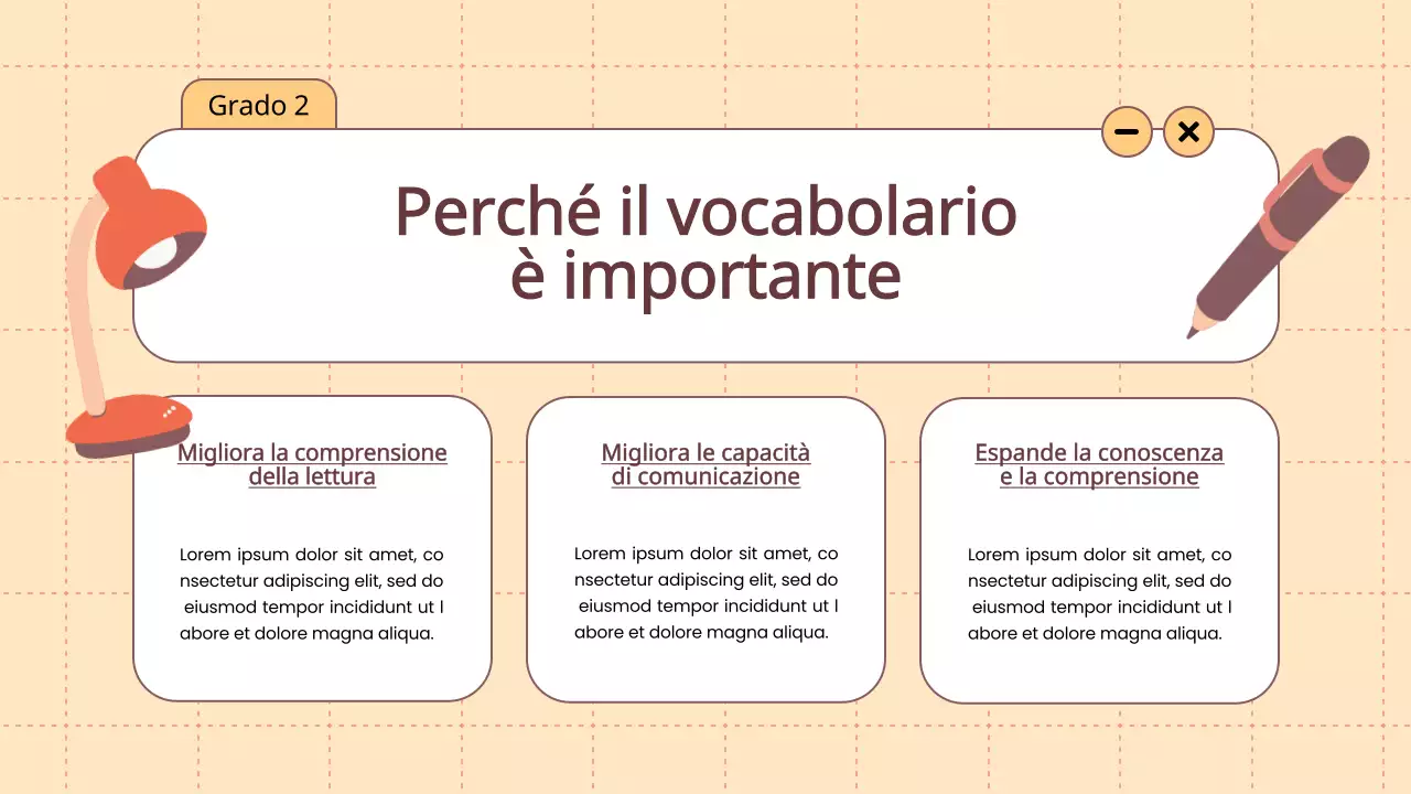 Animazione arancione Vocabolario Giochi divertenti Materiale di classe