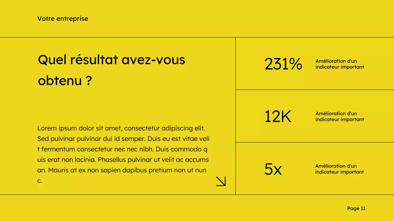 Jaune et noir Simple Sales Deck Marketing Proposal