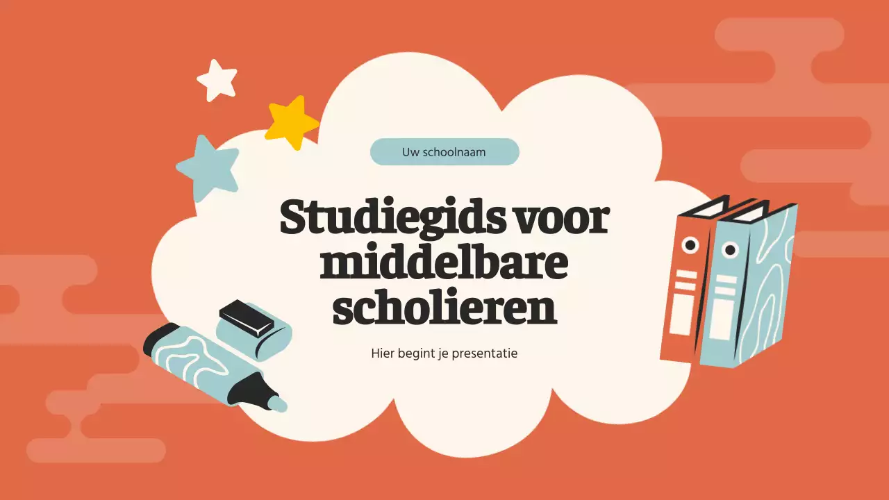 Orange Pop Middelbare School Studiegids Studiemateriaal