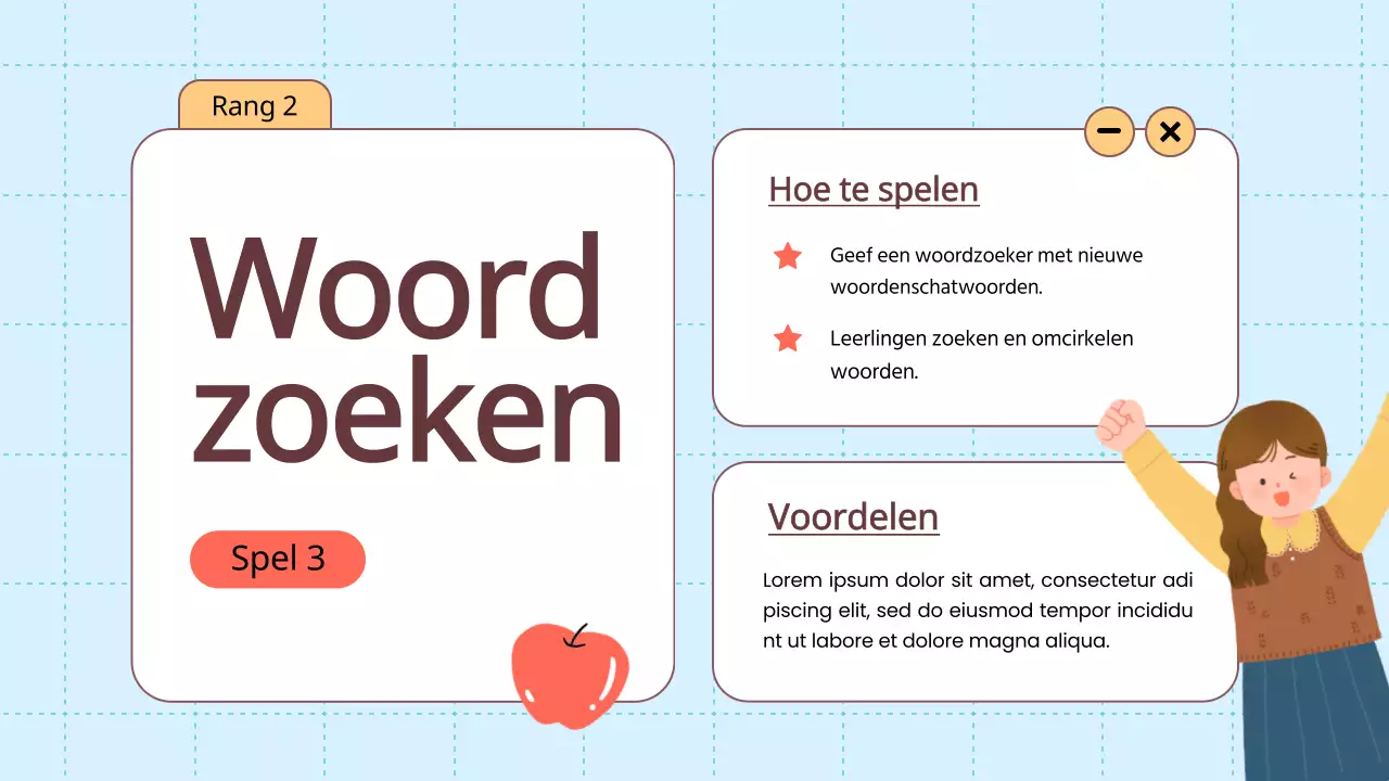 Oranje Animatie Woordenschat Leuke spelletjes Lesmateriaal