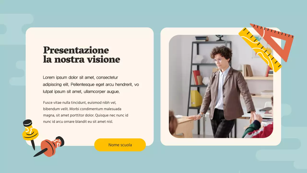 Guida allo studio della scuola media Orange Pop Materiale di studio