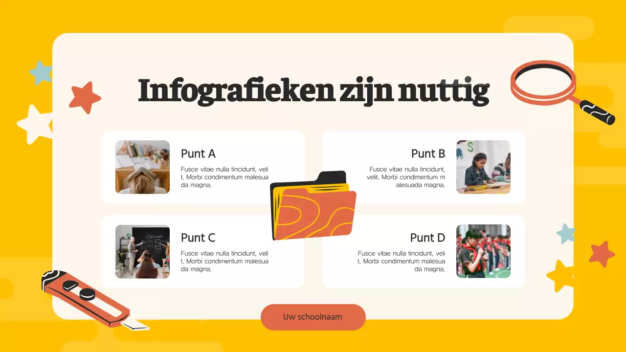Orange Pop Middelbare School Studiegids Studiemateriaal