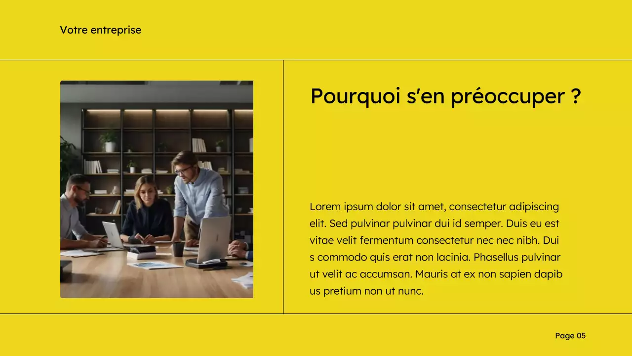 Jaune et noir Simple Sales Deck Marketing Proposal