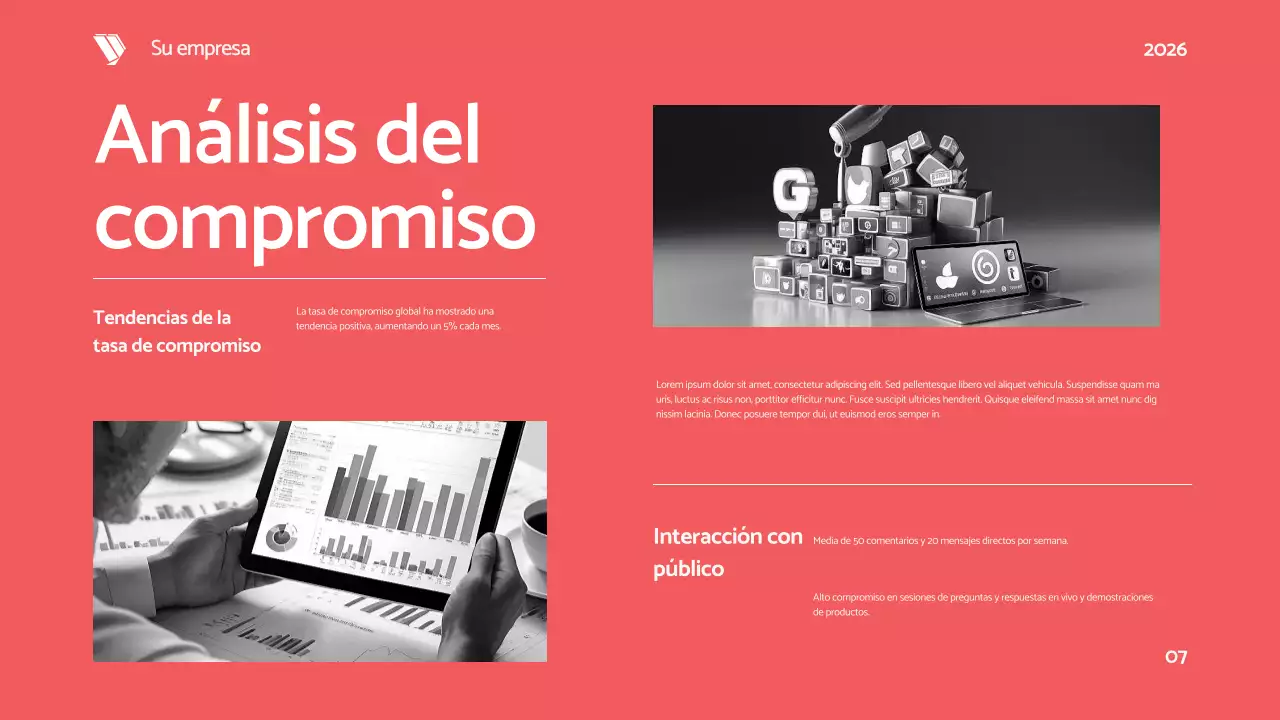 Negro Rojo Negrita Moderno Social Media Informe Propuesta