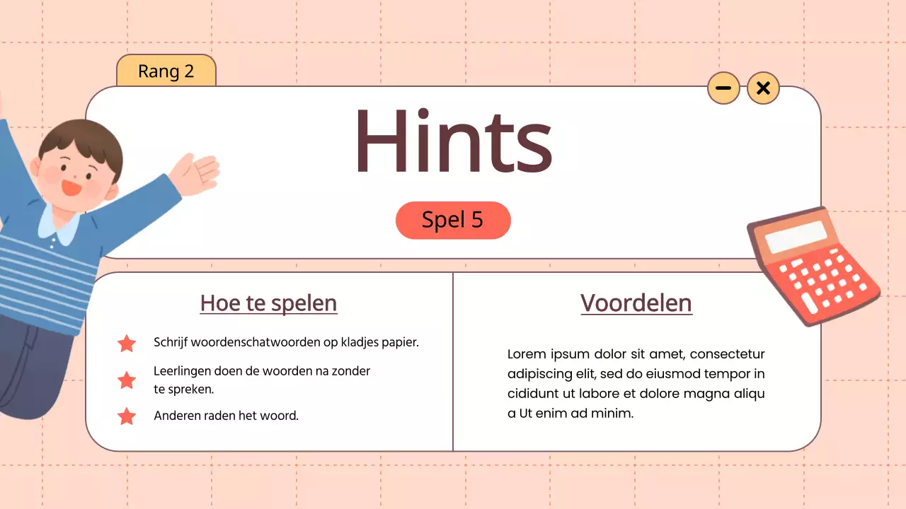 Oranje Animatie Woordenschat Leuke spelletjes Lesmateriaal