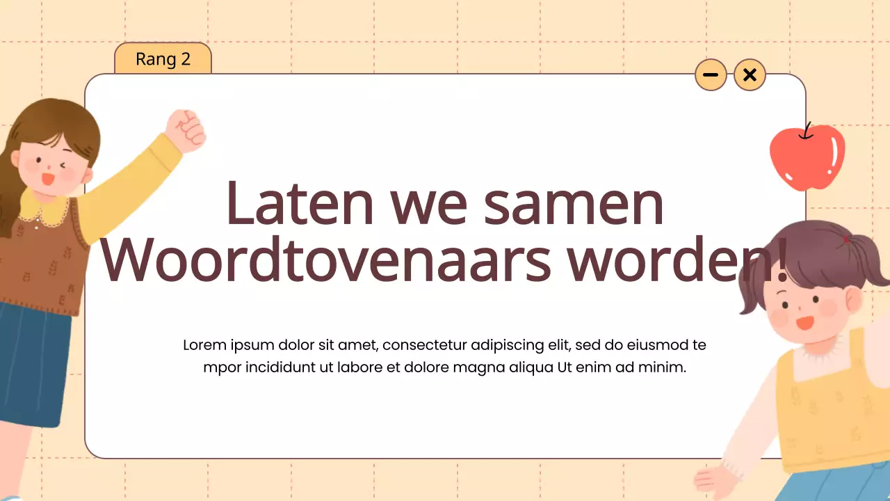 Oranje Animatie Woordenschat Leuke spelletjes Lesmateriaal