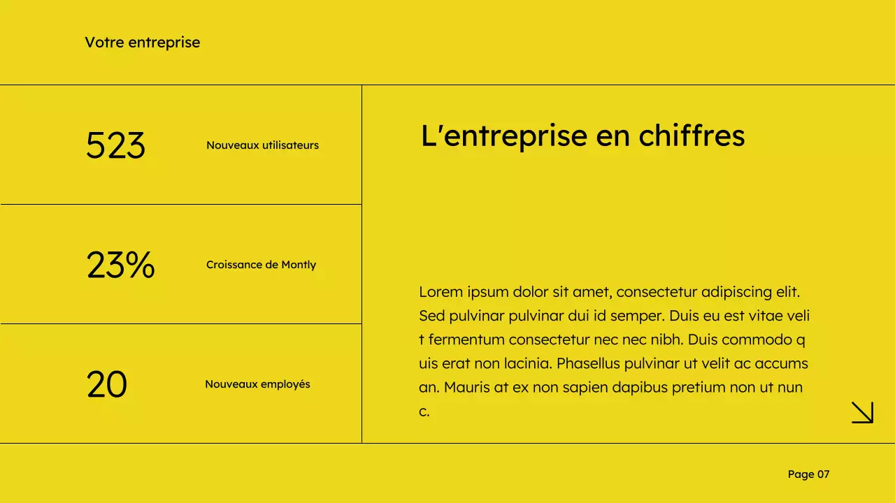 Jaune et noir Simple Sales Deck Marketing Proposal