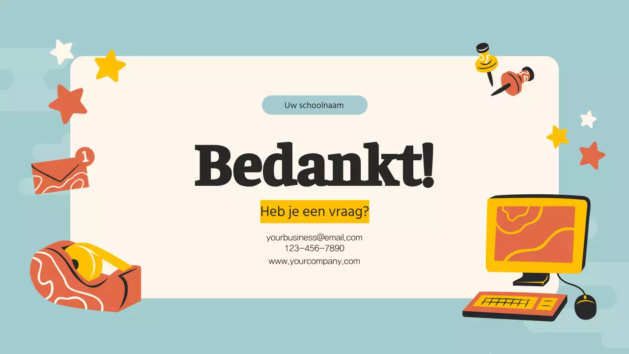 Orange Pop Middelbare School Studiegids Studiemateriaal