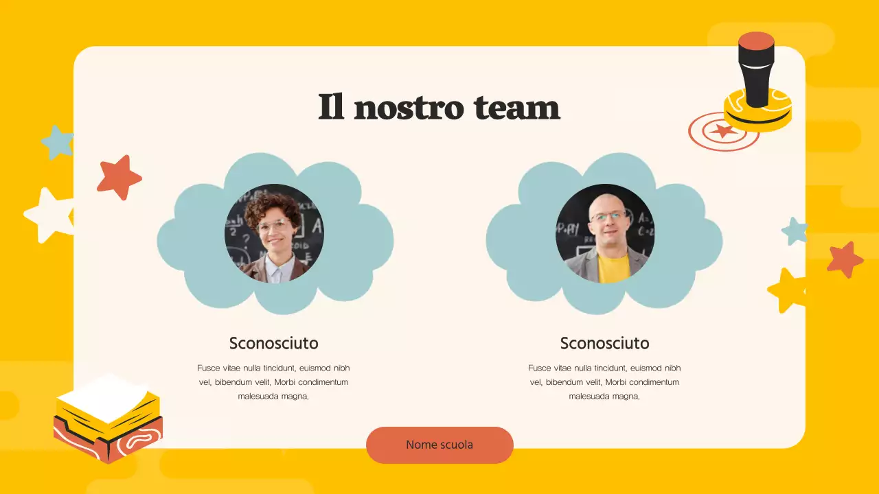 Guida allo studio della scuola media Orange Pop Materiale di studio