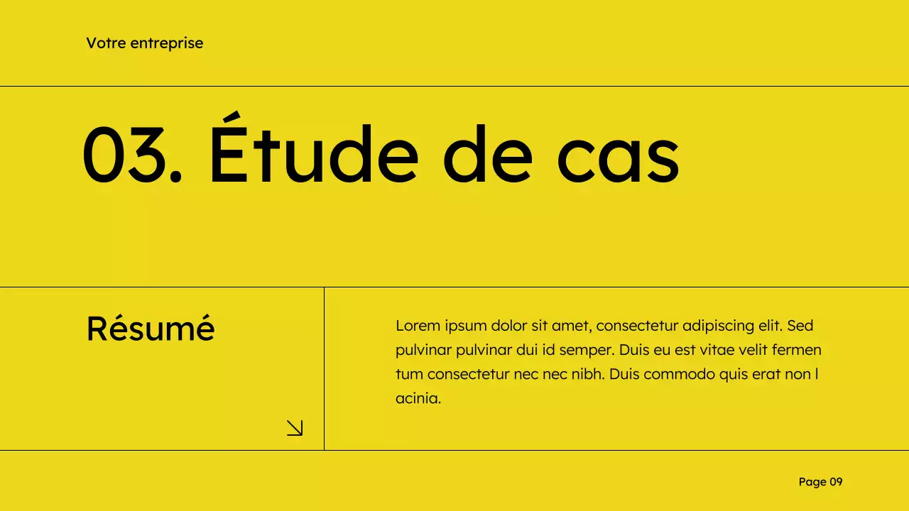Jaune et noir Simple Sales Deck Marketing Proposal
