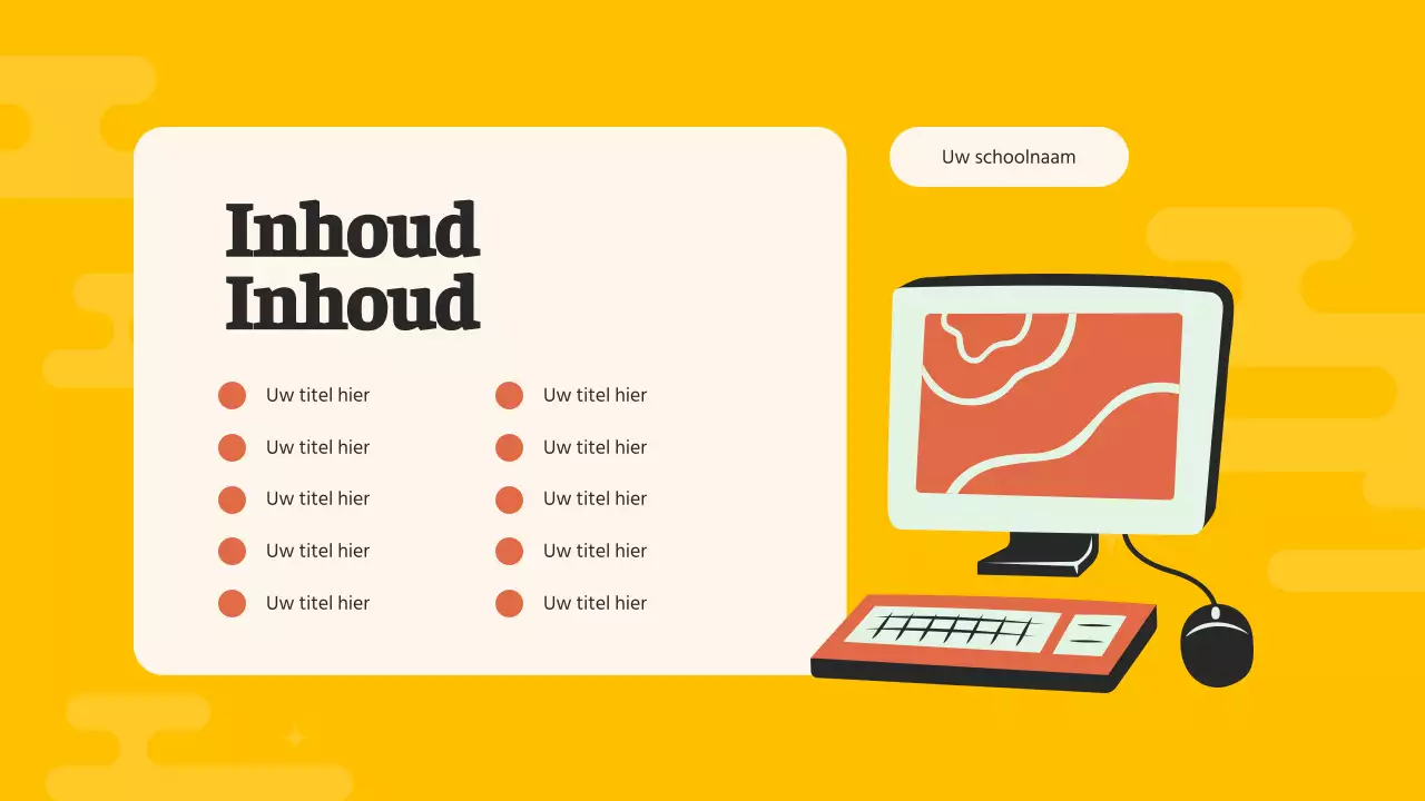 Orange Pop Middelbare School Studiegids Studiemateriaal