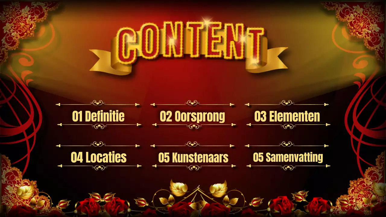 Rood Zwart Flitsend Cabaret Lezingenmateriaal