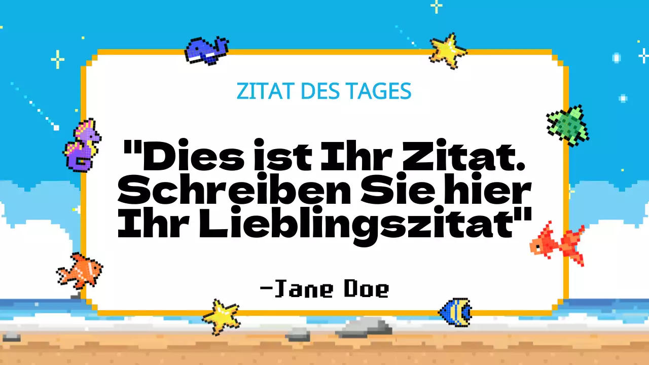 Himmelblau Gelb Animation Klasse Agenda Plan