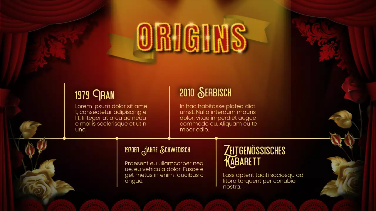 Rot Schwarz Auffällig Kabarett Vortragsmaterial