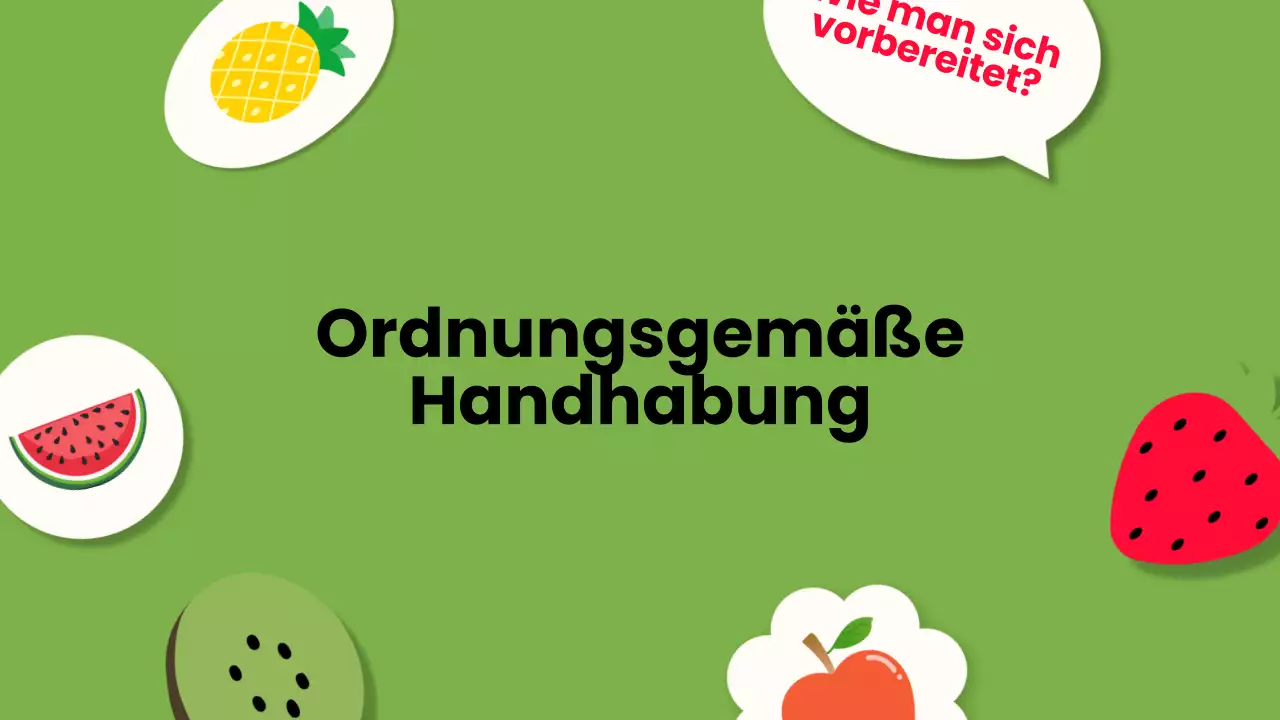 Weiß Orange Modernes Obst Vortragsmaterial