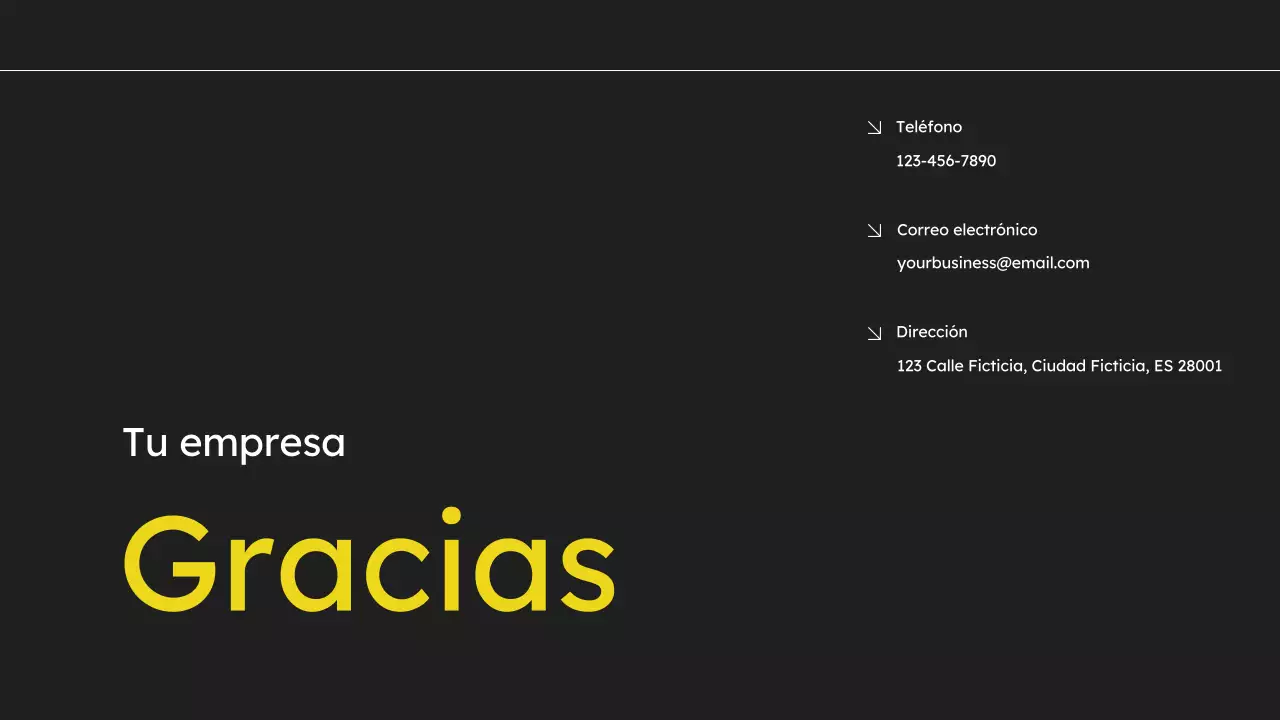 Baraja de ventas simple en amarillo y negro Propuesta de marketing