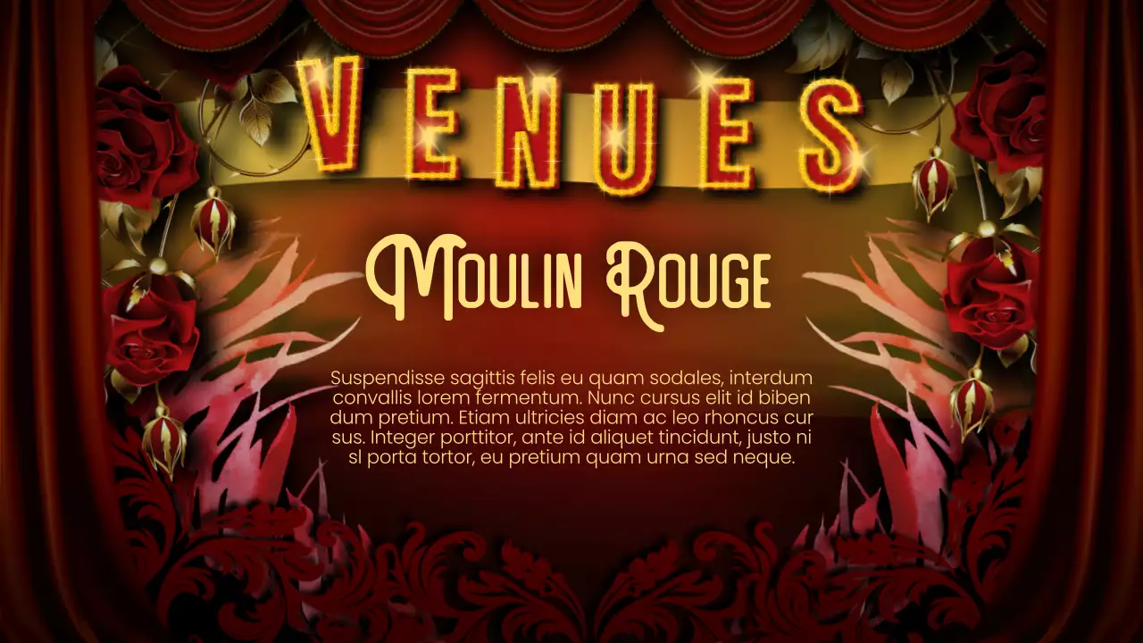 Rouge Noir Flashy Cabaret Lecture Material