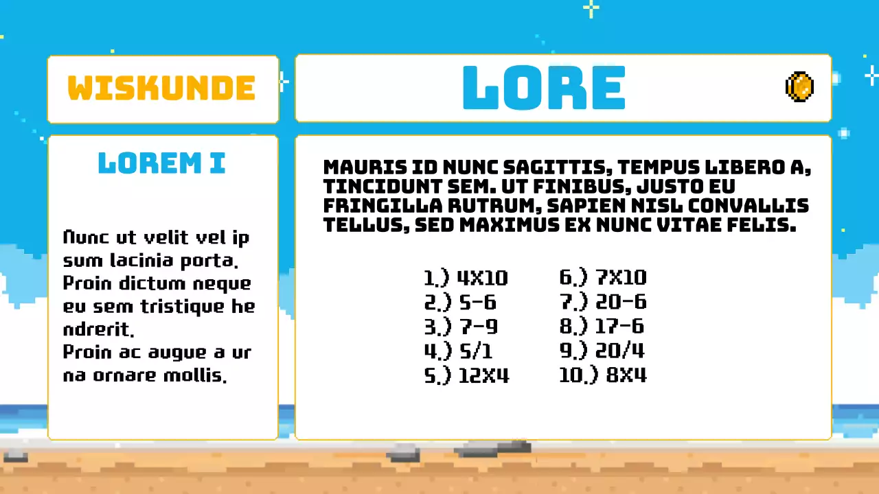 Hemelsblauw Geel Animatie Klassenagenda