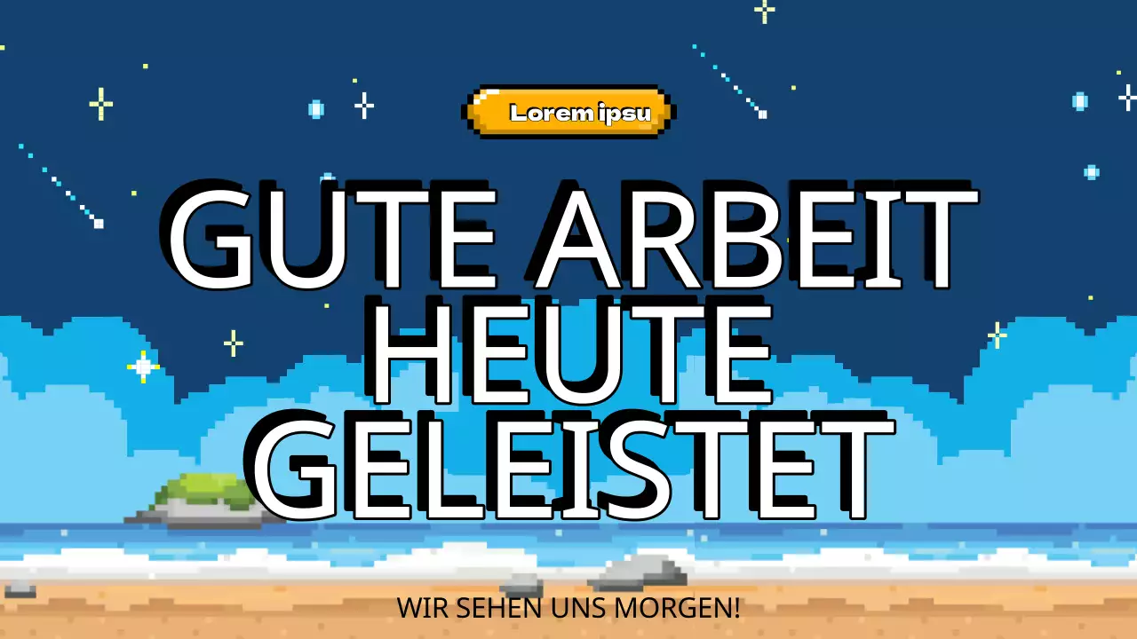 Himmelblau Gelb Animation Klasse Agenda Plan