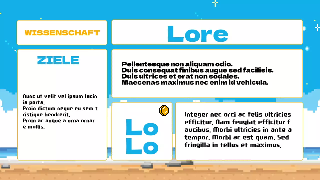 Himmelblau Gelb Animation Klasse Agenda Plan