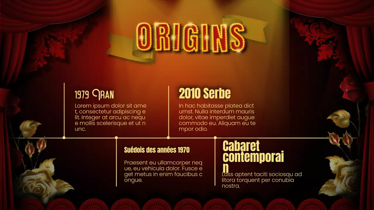 Rouge Noir Flashy Cabaret Lecture Material