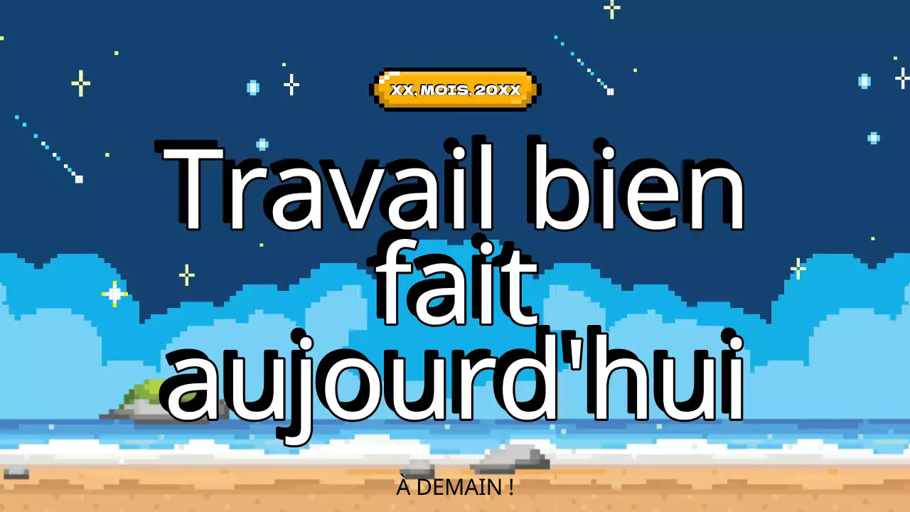 Bleu ciel Jaune Animation Agenda de la classe Plan