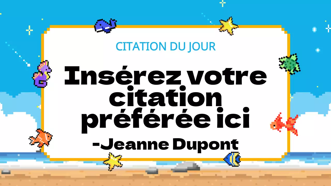 Bleu ciel Jaune Animation Agenda de la classe Plan