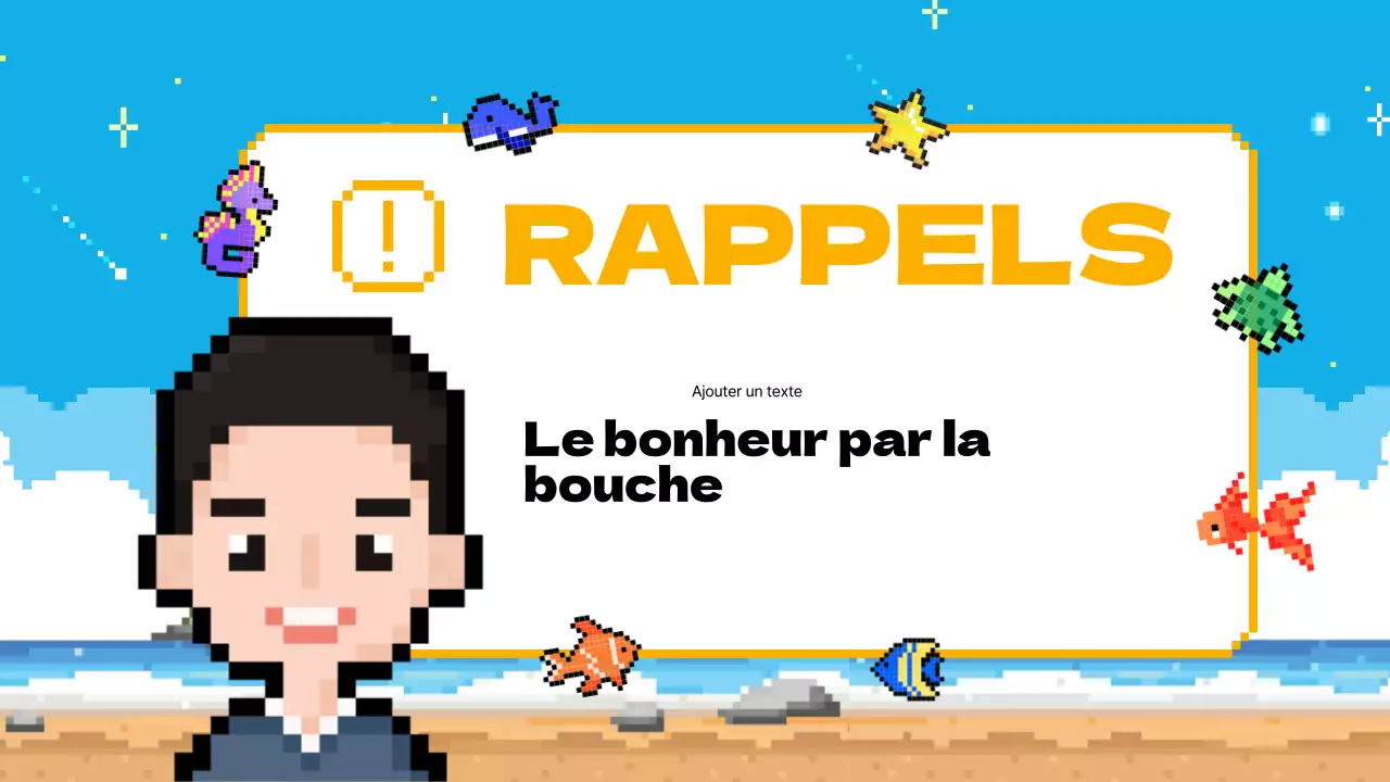 Bleu ciel Jaune Animation Agenda de la classe Plan