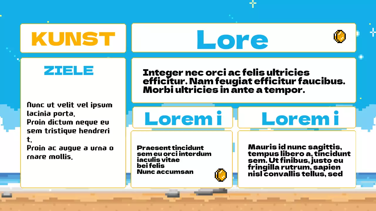 Himmelblau Gelb Animation Klasse Agenda Plan