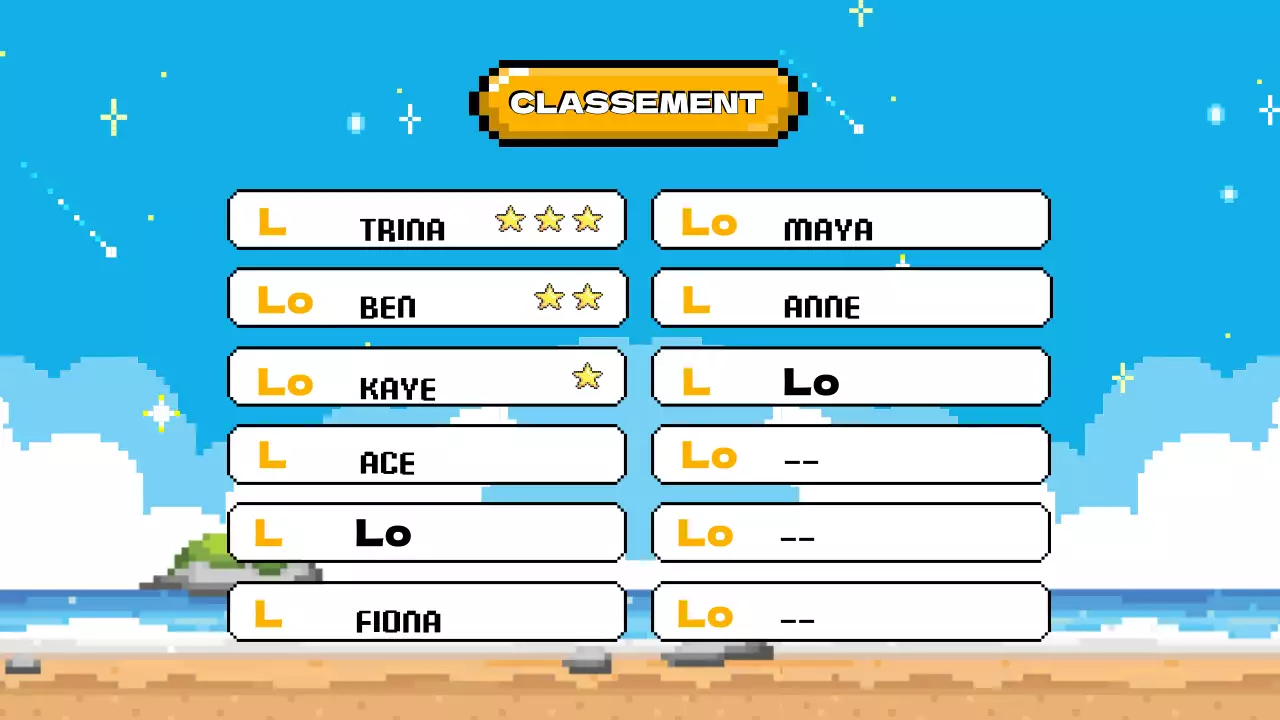 Bleu ciel Jaune Animation Agenda de la classe Plan