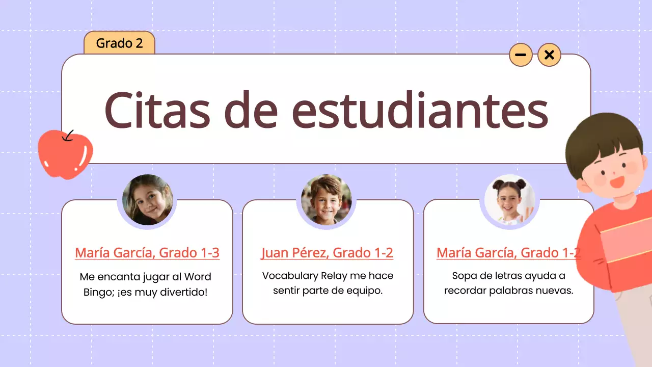 Animación naranja Vocabulario Juegos divertidos Material de clase