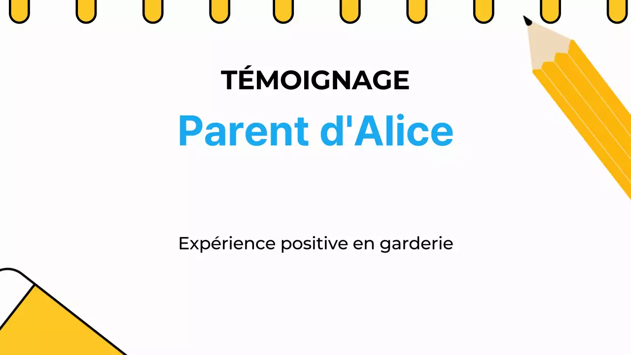 Publicité pour la garderie Sky Blue Orange Animation