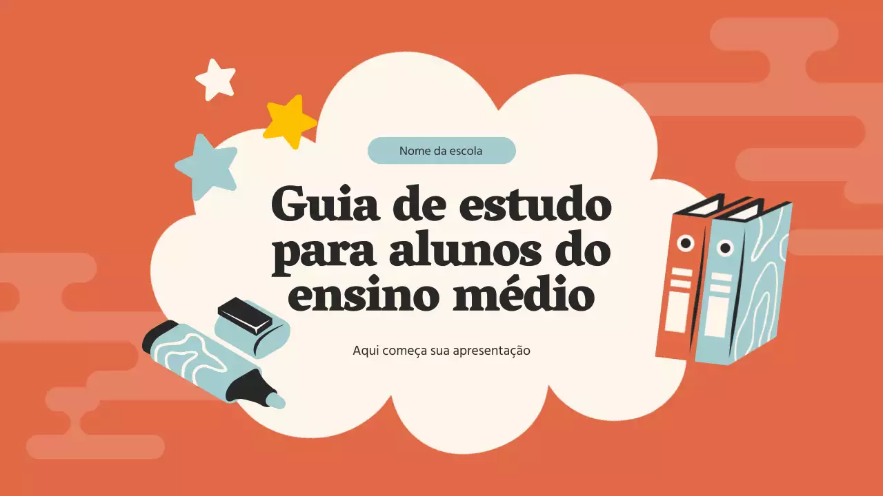 Guia de estudo da Orange Pop Middle School Material de estudo