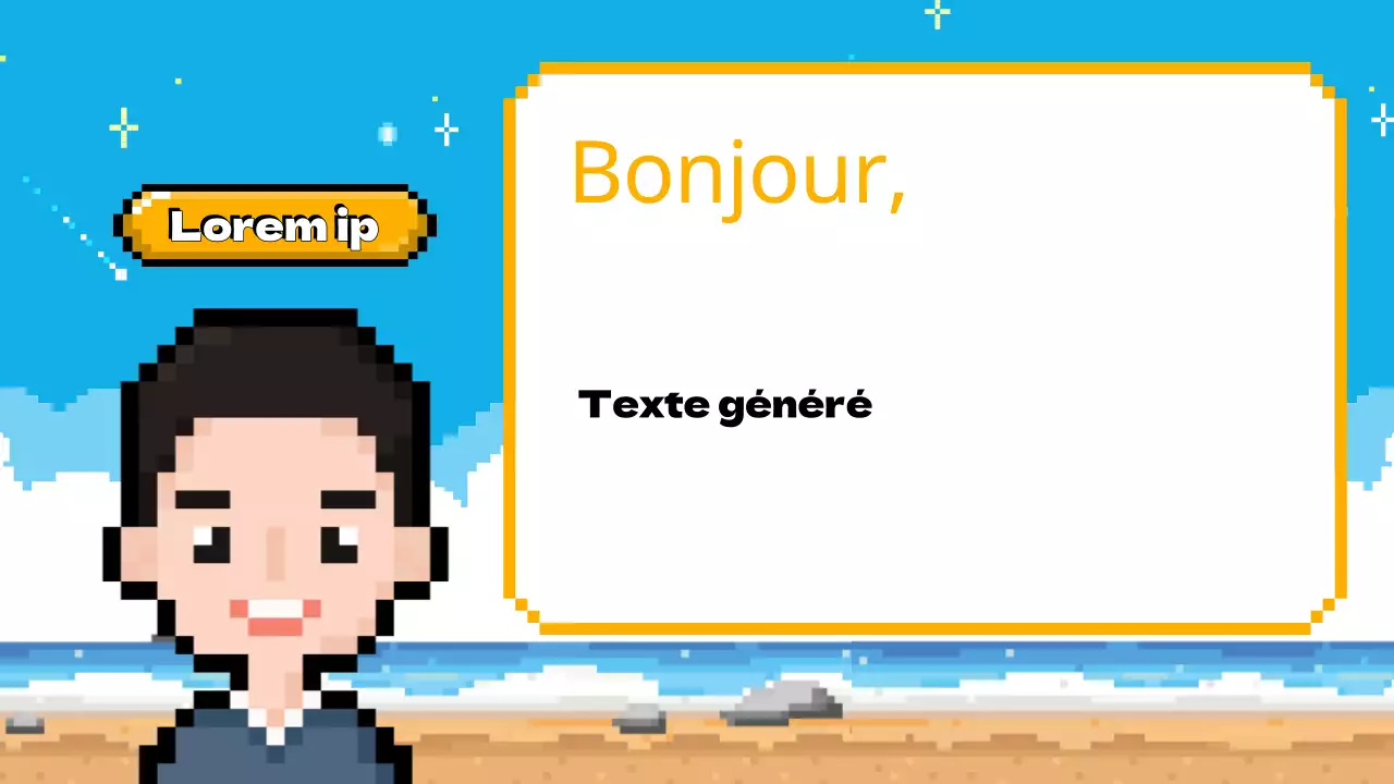 Bleu ciel Jaune Animation Agenda de la classe Plan