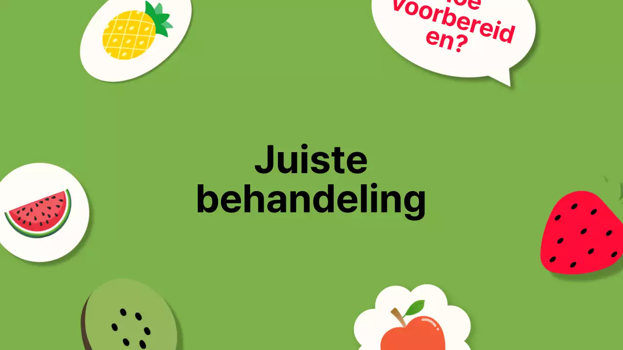 Wit Oranje Modern Fruit Lezingmateriaal