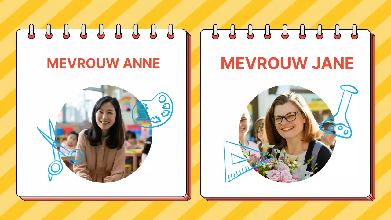 Hemelsblauw Oranje Animatie Kinderopvang Publiciteit