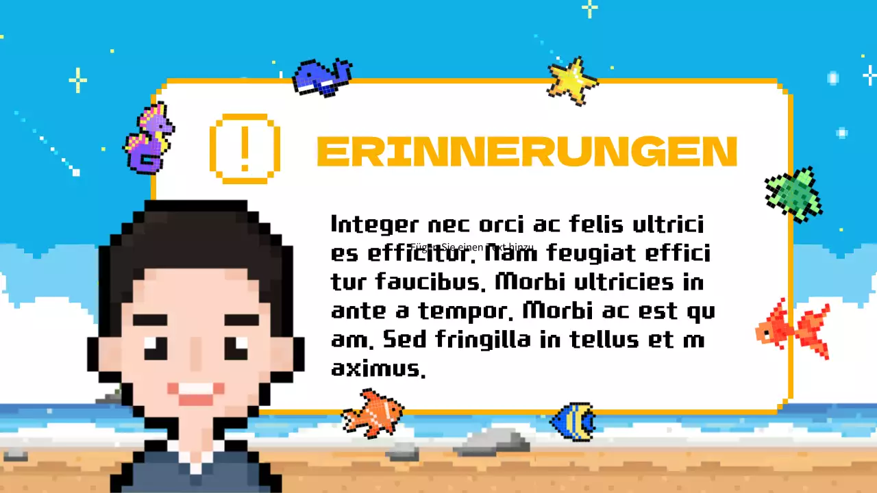 Himmelblau Gelb Animation Klasse Agenda Plan