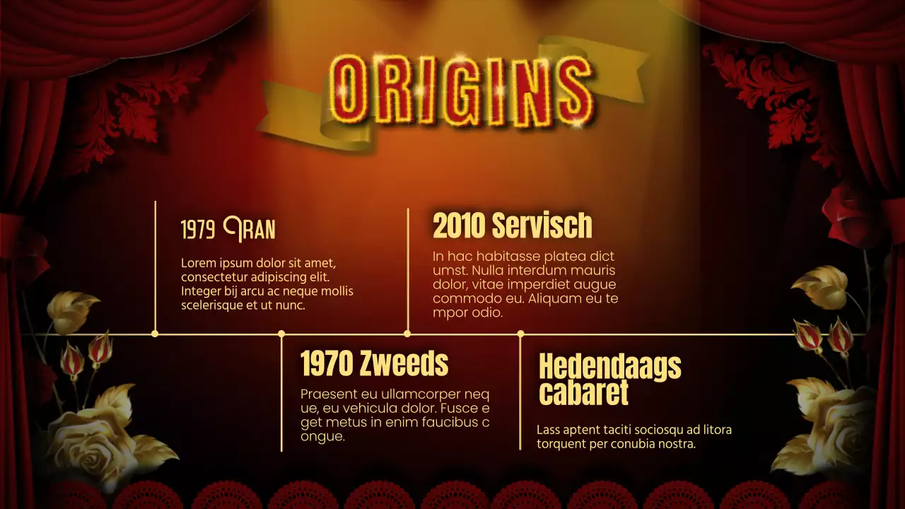 Rood Zwart Flitsend Cabaret Lezingenmateriaal