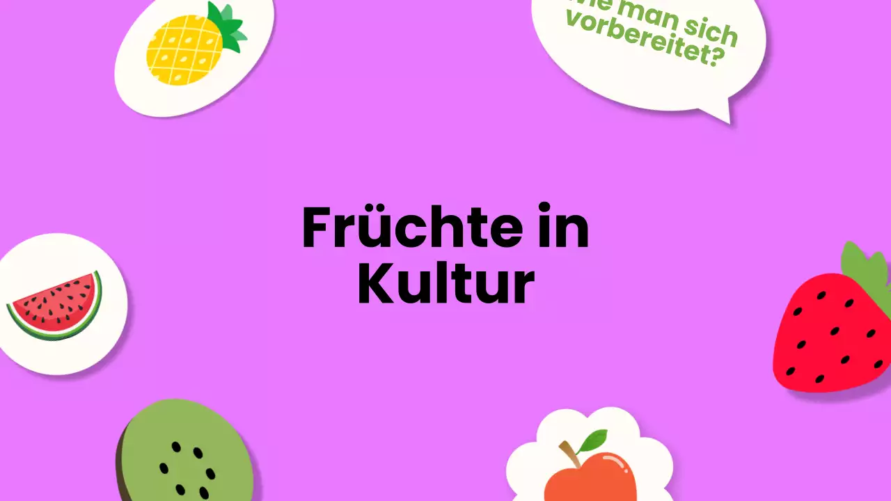 Weiß Orange Modernes Obst Vortragsmaterial