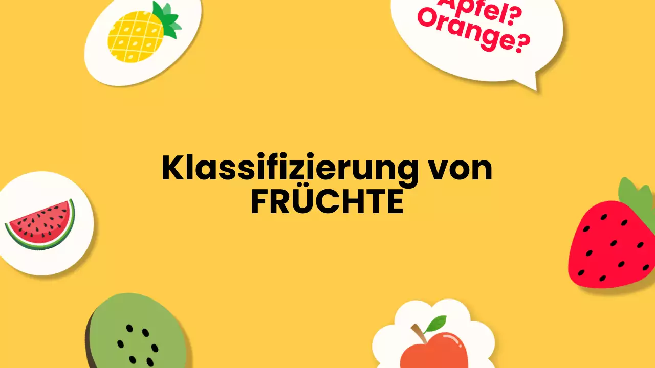 Weiß Orange Modernes Obst Vortragsmaterial