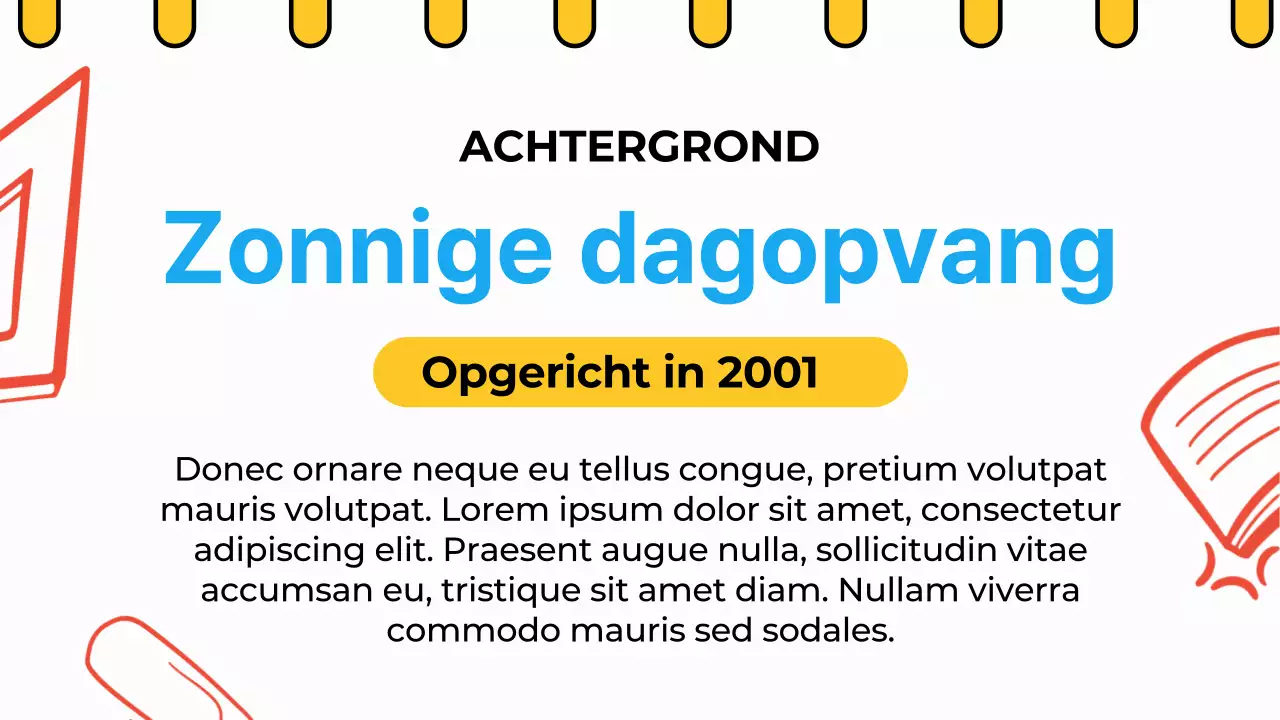 Hemelsblauw Oranje Animatie Kinderopvang Publiciteit