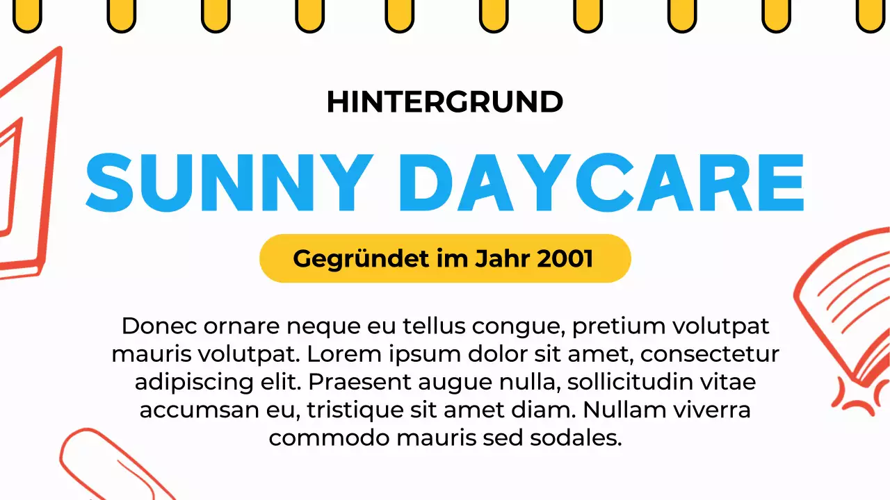 Sky Blue Orange Animation Kindertagesstätte Werbung