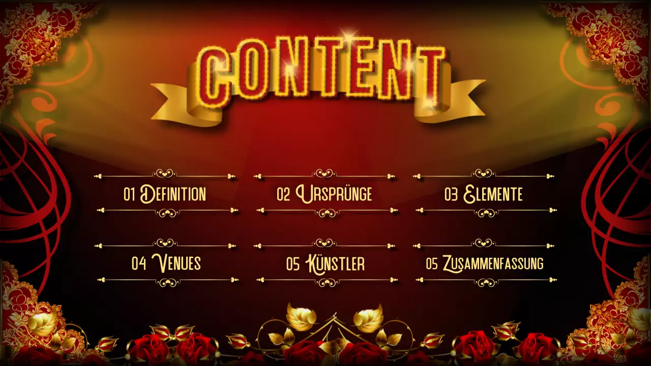 Rot Schwarz Auffällig Kabarett Vortragsmaterial