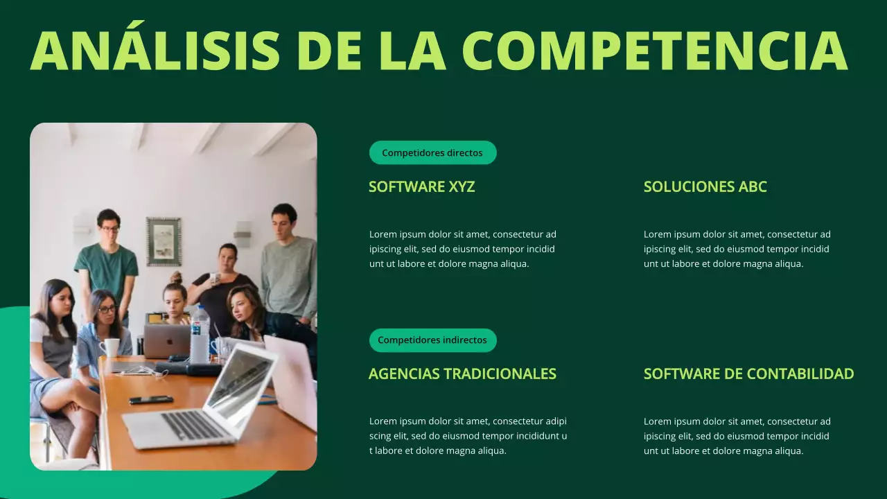 Propuesta de financiación para pequeñas empresas de Green Geometric