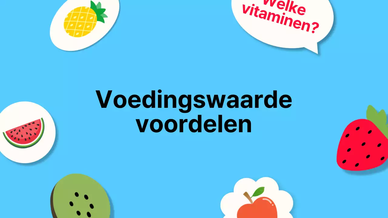 Wit Oranje Modern Fruit Lezingmateriaal