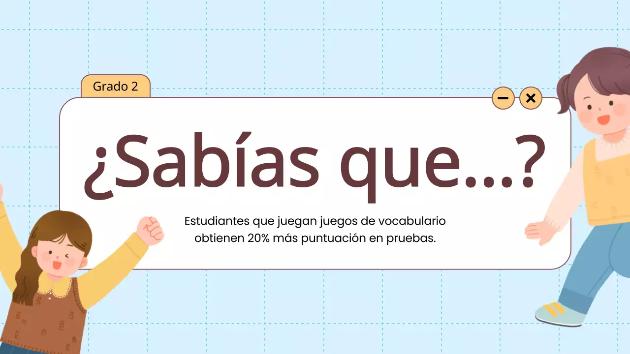 Animación naranja Vocabulario Juegos divertidos Material de clase