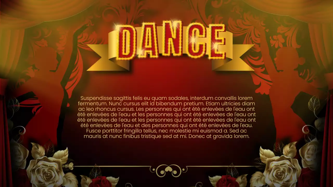 Rouge Noir Flashy Cabaret Lecture Material