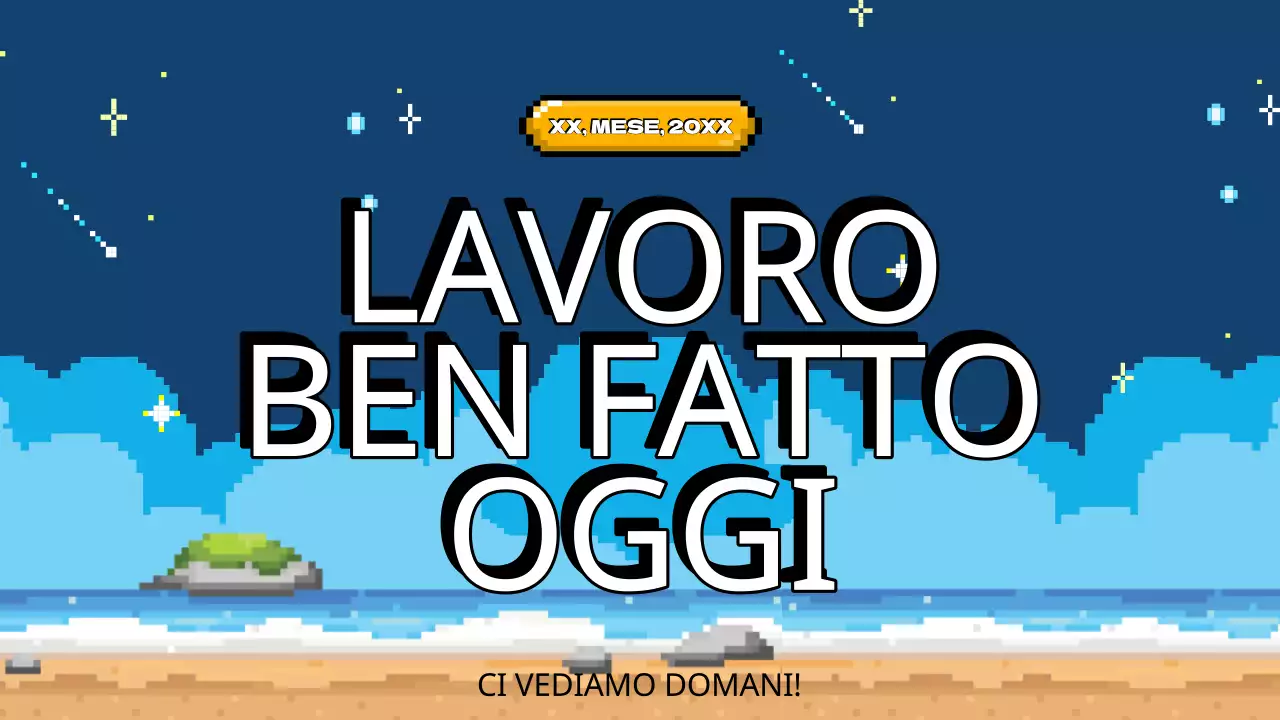 Azzurro Giallo Animazione Piano dell'agenda di classe