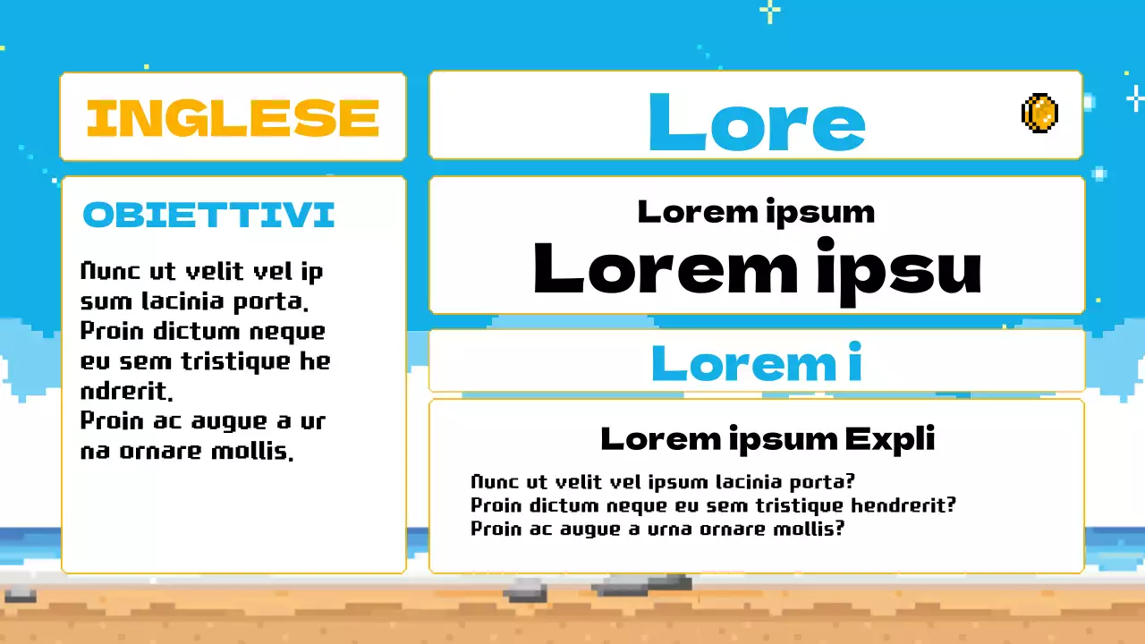 Azzurro Giallo Animazione Piano dell'agenda di classe