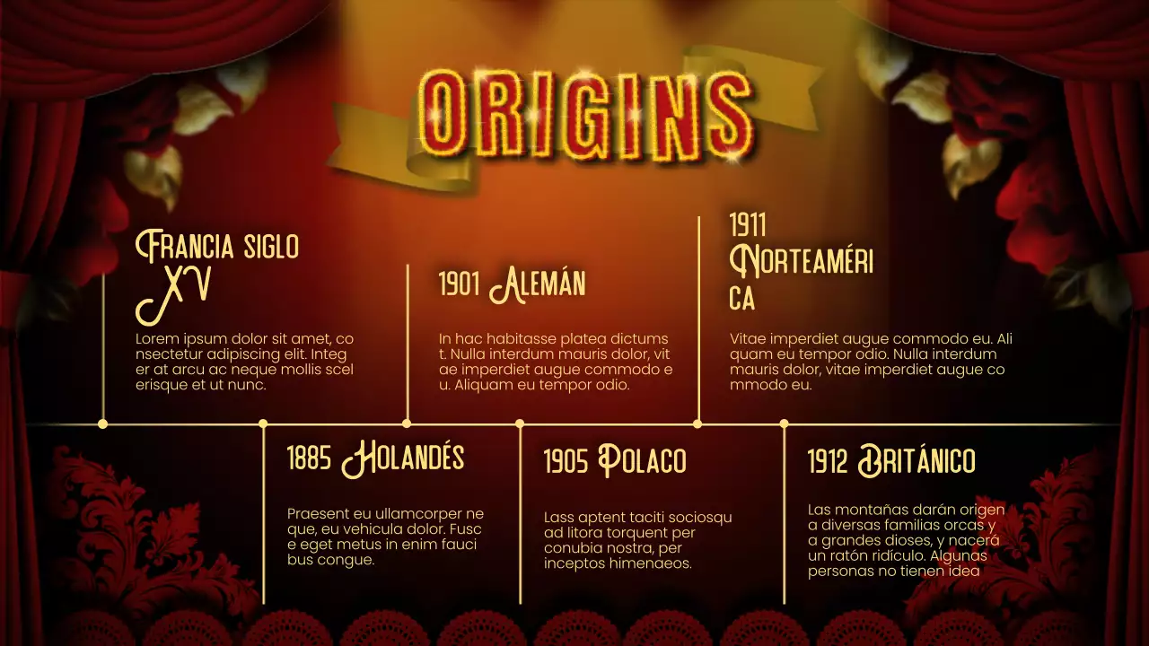 Red Black Flashy Cabaret Lecture Material